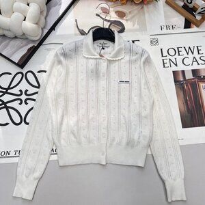 Miu Miu♥ Openwork Collar Knit Cardigan